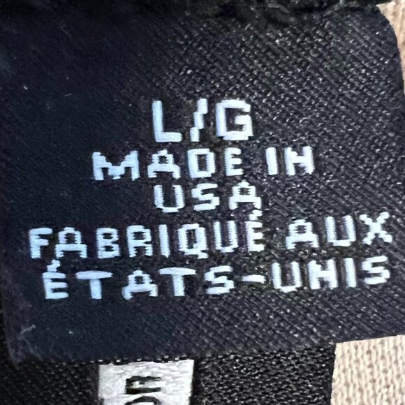 Design Lab Black  Boho Retro Crochet Mini Dress with Bell Sleeves (L) - Picture 8 of 13